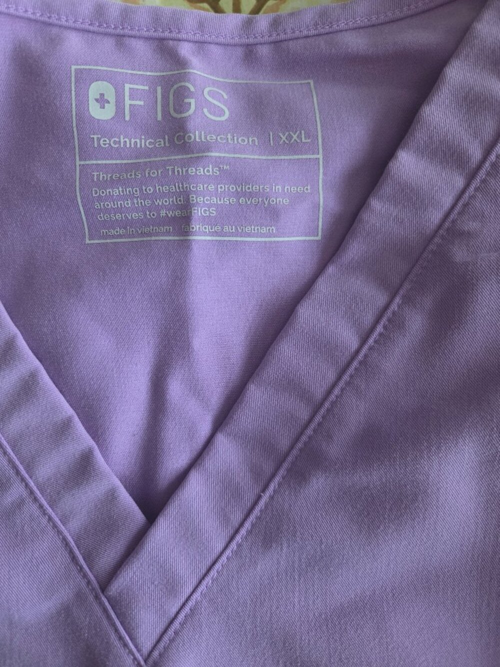 Lilac Dawn figs scrub set